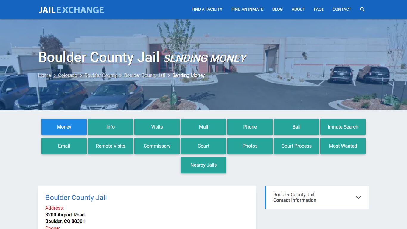 Send Money to Inmate - Boulder County Jail, CO - Jail Exchange